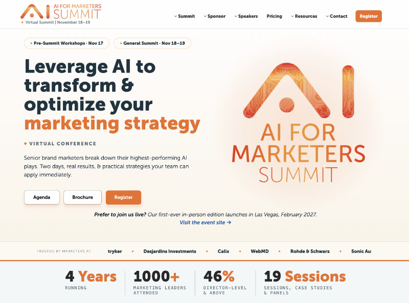 AI Summit home page